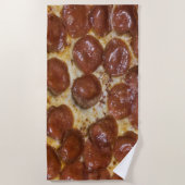 Serviette De Plage Pepperoni Pizza (Devant)