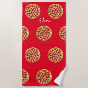 Serviette De Plage Pepperoni Pizza Thunder_Cove