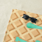 Serviette De Plage Perche de crème glacée à la menthe personnalisée (En situation)