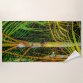Serviette de plage Perdue dans les palmiers d'Arec (Devant)