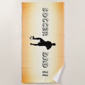Serviette De Plage Père de Soccer (Devant)