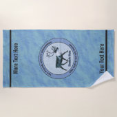 Serviette De Plage Père Noël 1er Polar Airlift Sqdn - Subduit (Devant)