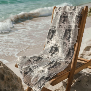 Serviette De Plage Père Noël Bear Breaking News Journal Christmas Dee