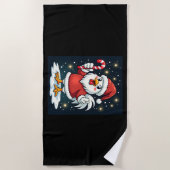 Serviette De Plage Père Noël Chicken Joy (Devant)