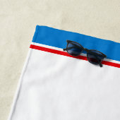 Serviette De Plage Père Noël de Noël Patriotique/Américaine (En situation)