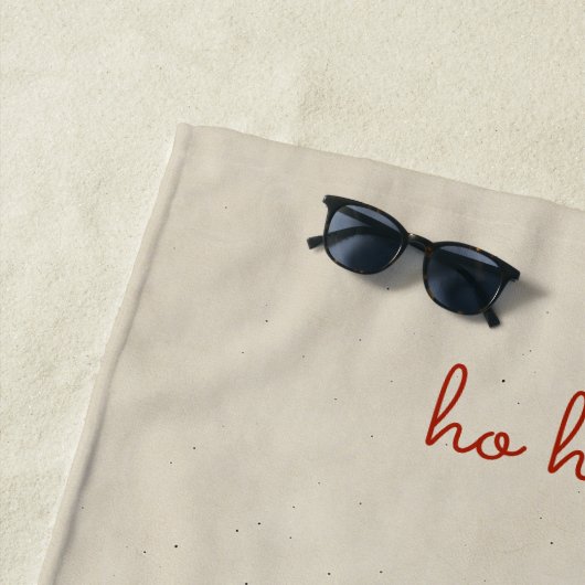 Serviette De Plage Père Noël fatigué (En situation)