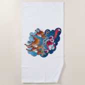 Serviette De Plage Père Noël Sleigh Adventure (Devant)