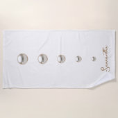 Serviette De Plage Perles blanches (Devant)