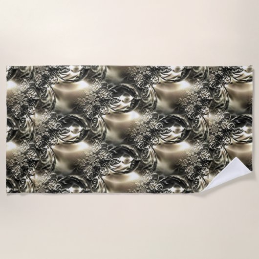 Serviette De Plage Perles dorées (Devant)