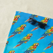 Serviette De Plage Perroquet (En situation)