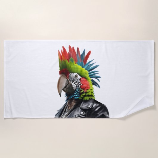 Serviette De Plage Perroquet (Devant)