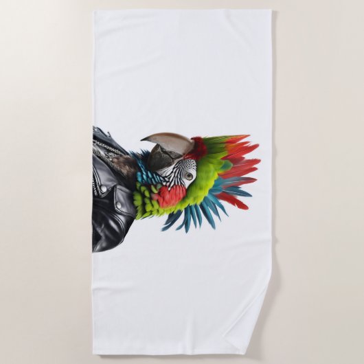 Serviette De Plage Perroquet (Devant)