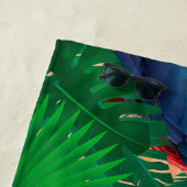 Serviette De Plage Perroquet (En situation)