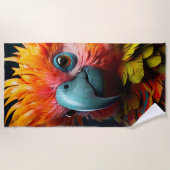 Serviette De Plage Perroquet (Devant)