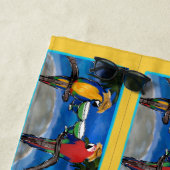 Serviette De Plage Perroquets (En situation)