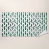 Serviette de plage Perruche (choisir la couleur) (Devant)