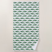 Serviette de plage Perruche (choisir la couleur) (Devant)