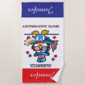 Serviette De Plage Personalized 250th USA Semiquincentennial  (Devant)