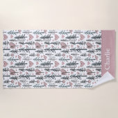 Serviette De Plage Personalized Forest Tree Kids (Devant)