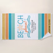 Serviette De Plage Personalized Girls Weekend Getaway Beach Please (Devant)