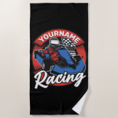 Serviette De Plage Personalized Go Kart (Devant)