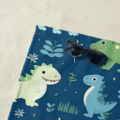 Serviette De Plage Personalized Kids' Dinosaur – Fun & Customizable (En situation)
