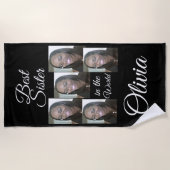 SERVIETTE DE PLAGE PERSONALIZED PHOTO BEACH TOWEL  (Devant)