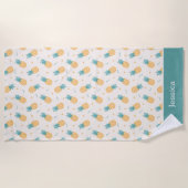 Serviette De Plage Personalized Pineapple Beach – Tropical (Devant)