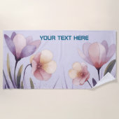 Serviette De Plage Personalized Summer & Beach Essentials (Devant)