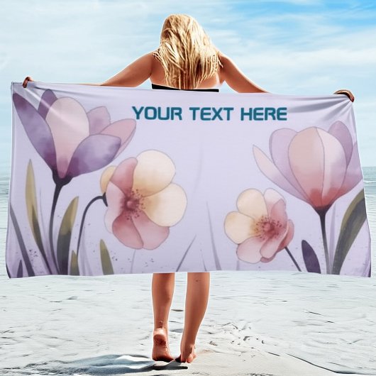 Serviette De Plage Personalized Summer & Beach Essentials