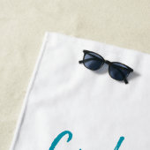 Serviette De Plage Personalized Tropical Island (En situation)