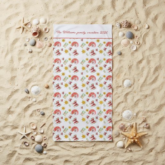 Serviette De Plage Personalized watermelon coquette 