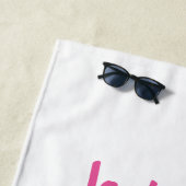 Serviette de plage personnalisable de cocktail (En situation)