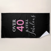 Serviette de plage personnalisable mais fabuleuse (Devant)