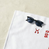 Serviette De Plage Personnalisable votre musique préférée (En situation)