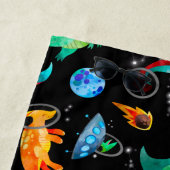 Serviette De Plage Personnalisation de l'espace d'aquarelle des astro (En situation)