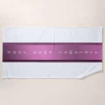Personnalisé, Beach Towel festif, monochrome,