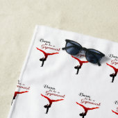 Serviette De Plage Personnalisé Né pour être un Gymnaste (En situation)