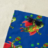 Serviette De Plage Personnalisé Super Pickleman (En situation)