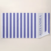 Serviette De Plage Personnalisé Très Peri Cabana Stripe (Devant)