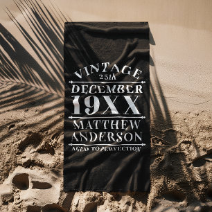 Serviette De Plage Personnalisé Vintage à la perfection