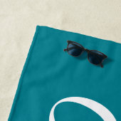 Serviette de plage personnalisée (En situation)