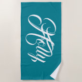 Serviette de plage personnalisée (Devant)