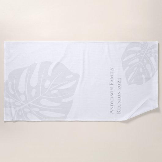 Serviette de plage personnalisée (Devant)