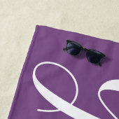 Serviette de plage personnalisée (En situation)