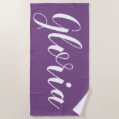 Serviette de plage personnalisée (Devant)