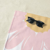 Serviette de plage personnalisée (En situation)