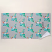 Serviette de plage personnalisée à base de Cockato (Devant)