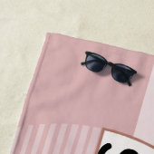 Serviette de plage personnalisée Abstraite (En situation)