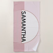 Serviette de plage personnalisée Abstraite (Devant)